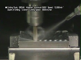 铝件钻6mm孔及铣削，大扭矩高速电主轴加工效率快
