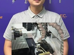 走心机主轴背轴加工斜孔提高效率可加装八万转高频铣