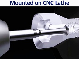 斯大机背轴高频铣内螺纹铣削