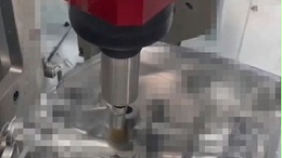 机加工后铝合金表面毛刺，RBZ浮动主轴可加装刷子去除