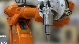 NAKANISHI自动换刀主轴搭配机器人用于不锈钢轮盘去毛刺