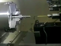 数控车床钻孔径0.3mm微孔，用6万转高速主轴