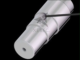 线轴铣槽边缘有毛刺，可用锐必克球形研磨棒去除