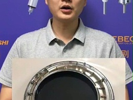 洗衣机门框合模线毛刺打磨使用浮动主轴
