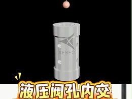 液压阀孔内交叉孔毛刺，锐必克研磨棒柔性去毛刺