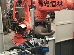 NAKANISHI电主轴NR-3060S搭配浮动机器人打磨壶铃合模缝