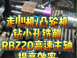 走心机/凸轮机钻小孔铣削，RBZ20高速主轴提高效率