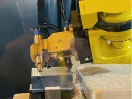 大扭矩电主轴铝件倒角快一倍，光滑无毛刺