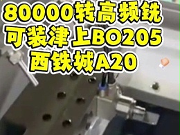 80000转高频铣，可装津上BO205/西铁城A20