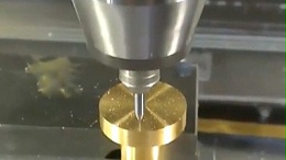 紫铜钻微孔0.5mm，加工中心高速电主轴可高精度加工