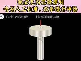 交叉孔毛刺克星，20mm内孔轻松搞定,锐必克内孔研磨刷，告别人工打磨，效率提升神器