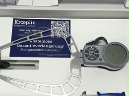 泡沫材料和金属箔片测量可用德国Kroeplin数显式外径卡规K450T