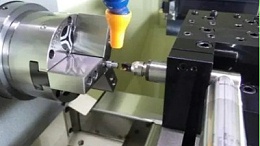 数控车床不锈钢材质铣槽，60000转NAKANISHI高速电主轴加工表面效果好