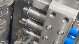 宁江走心机打孔座铣削，可用6万转高速电主轴高速铣削
