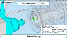 斯大走心机铣内螺纹，60000转高频铣又快又好
