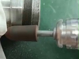 Emax EVO打磨机组合橡胶磨头打磨不锈钢