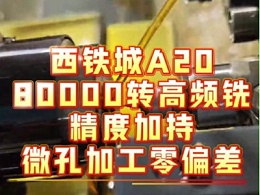 西铁城A20+80000转高频铣精度加持，微孔加工零偏差