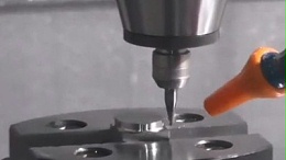 加工中心不锈钢件钻0.2mm孔，NAKANISHI高速电主轴高速钻孔
