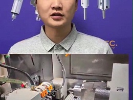 津上S205A挂架钻孔座加装一拖二高频铣提高加工效率