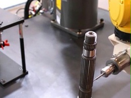 NAKANISHI自动换刀主轴NR4040-AQC用于螺纹机器人去毛刺视频